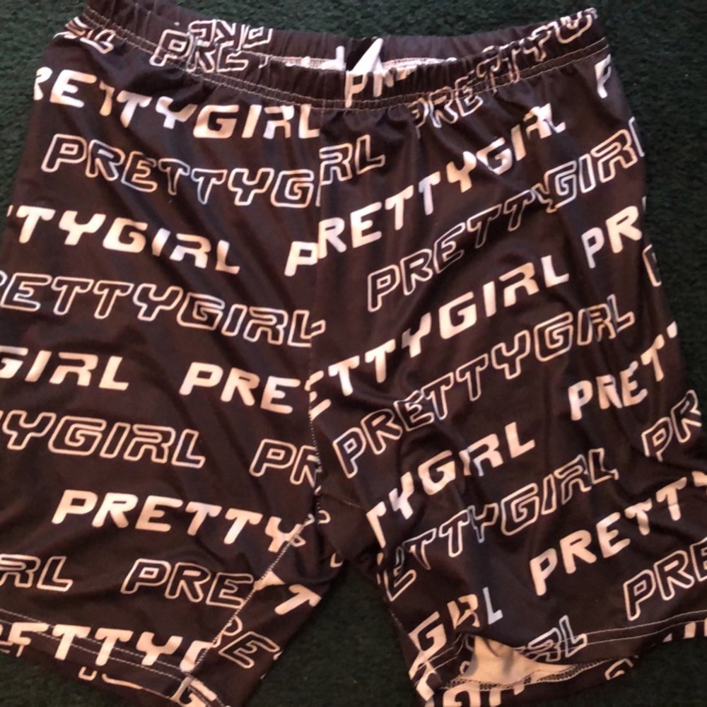 Black and white large shorts